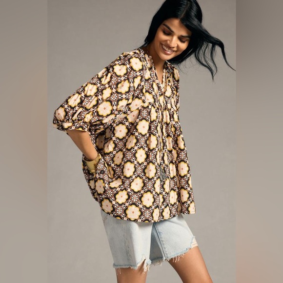 Anthropologie Tops - Anthropologie Mille Thalia Peasant Top